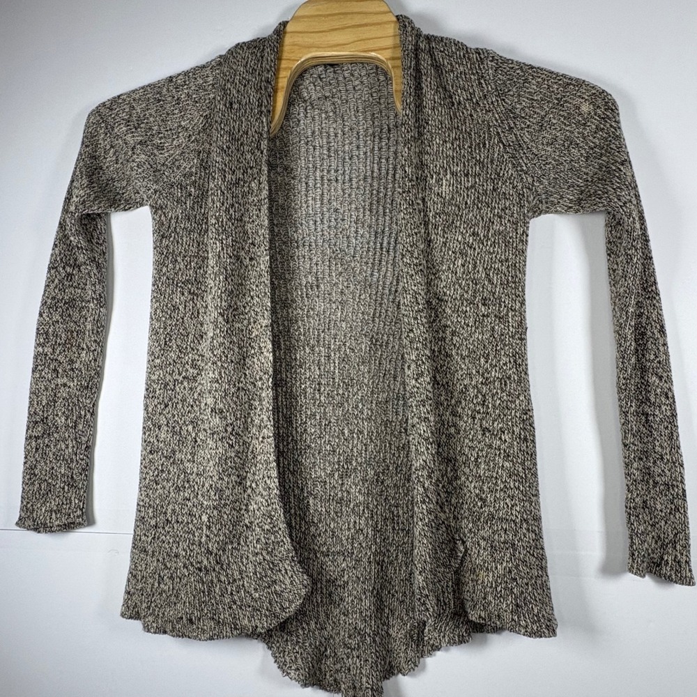 Eileen Fisher Sweater Women's Gray Open Front Long Sleeve Cardigan Size Sm